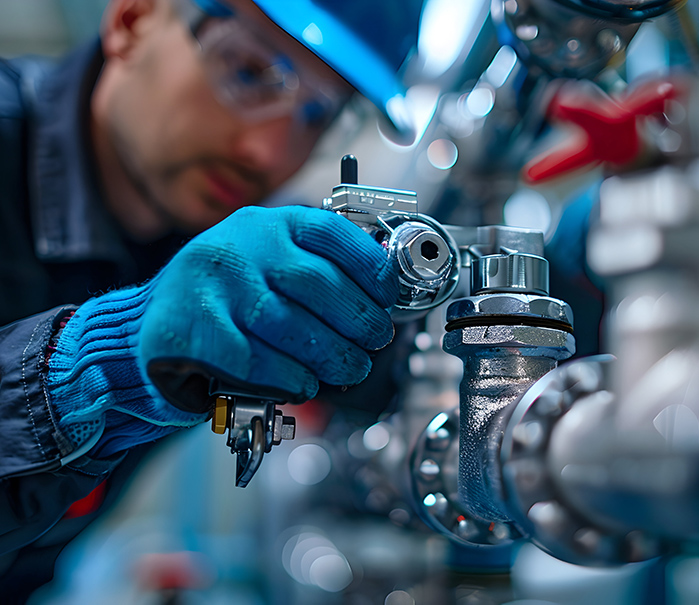 Professional Plumbers Installing Piping Systems in Commercial Bu